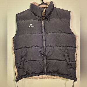 Reversible Down Filled Puffer Vest Fall Winter Sportswear Ski